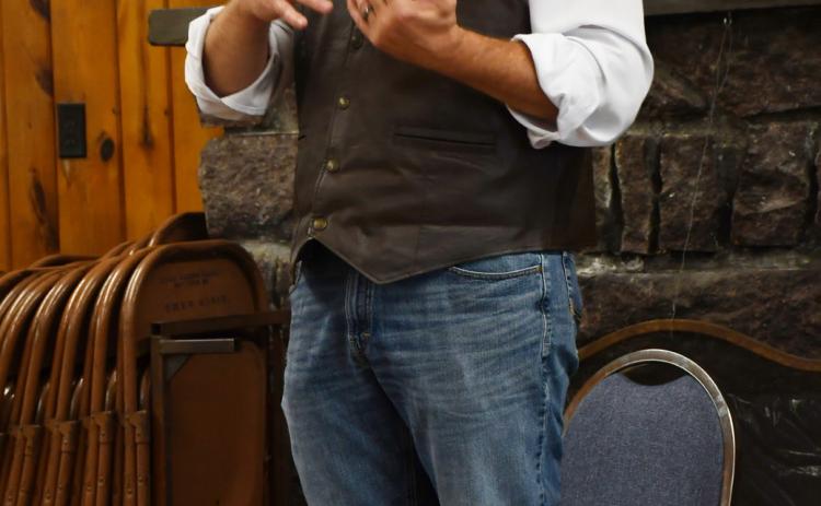 South Dakota WIldlife Federation Executive Director Dana Rogers speaks at the inaugural Day County Sportsman’s Club meeting June 26. Reporter &amp; Farmer | Annie Witt