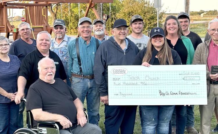 Grant helps furnish playground