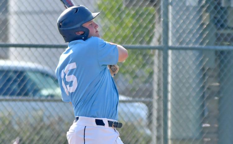 Webster American Legion Post 40 player Matthew Mount follows through after making a hit during a game against Clark/Willow Lake June 8 in Webster. The home team lost, 8-14 and 1-13. No stats were provided for this game. Reporter &amp; Farmer | Annie Witt