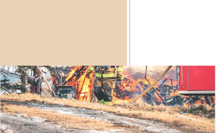 Webster Fire Department including fireman Allen Jaspers responded as mutual aid with Bristol Fire Department to a barn fire at 14308 423rd Ave. a few miles south of Bristol Jan. 15. Additional details will be available in next week’s issue. Reporter &amp; Farmer | Leyton Beardslee