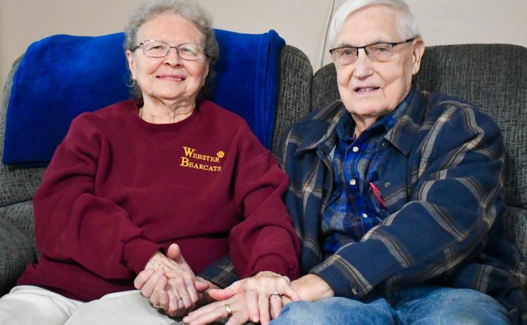 Webster residents, from left, Pat and Gene Hoffman pictured in their home Feb. 2 will be married 60 years in April. The two began dating in high school and have been married since 1966. Reporter &amp; Farmer | Leyton Beardslee