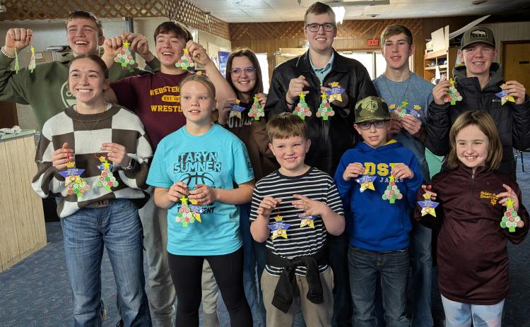Country Kids 4-H Club made Christmas ornaments for residents of Strand Kjorsvig Living Center and brought nonperishable items for the Day County Food Pantry for their December community service projects. Members are from left, front, Macee McGregor, Morgan Weitbrecht, Will Weitbrecht, Nolan Rasmus, Anna Beisch; back, Aiden Gaikowski, Nathan Hubsch, Lynnea Hubsch, Blaise McGregor, Gabriel Gaikowski and Dylan Rasmus. Reporter &amp; Farmer | Subscriber snapshot