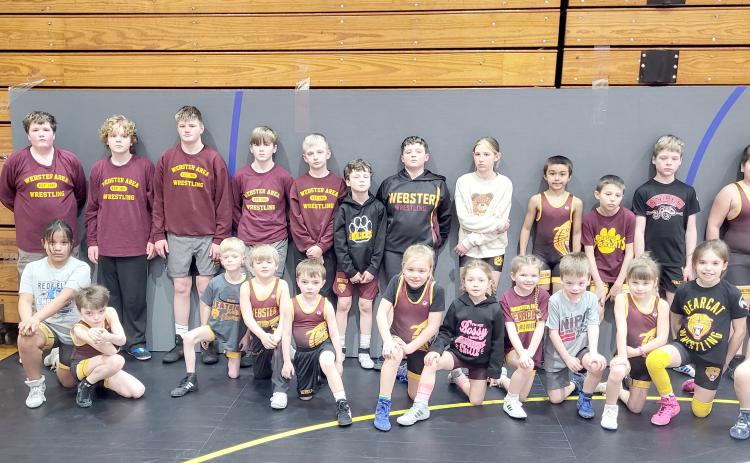Webster Area AAU wrestlers compete at district meet